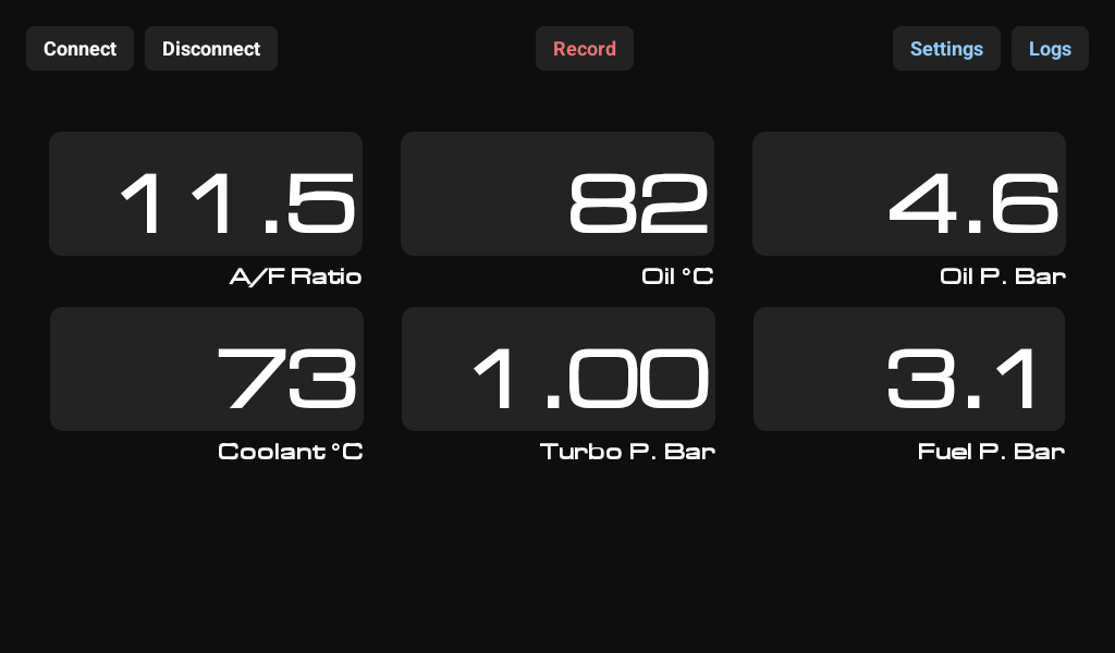 Dashboard Hardware - Sensores externos DashLink